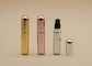Personal Care Refillable Glass Perfume Bottle Metal Bright Color Gold Pink Silver