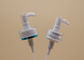 Acrylic Cosmetic Treatment Pumps , Clear Cap White Lotion Pump Silk Screen Printing
