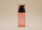 Clear Red Airless Dispenser Bottles Black Pump 30ml 50ml 80ml Optional Volume