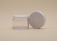 30ml Cylindric Round Opal Cosmetic Cream Containers White PETG Clear Body With Lid