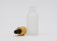 50ml Frosted Clear Oil Bottle Essential Oil Glass Bottles With Matte Gold Dropper