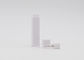 Square White Plastic Refillable Glass Perfume Spray Bottles Skin Care Packaging