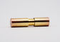 Aluminum Gold Lipstick Container With Shimmering Powder 3.5g Capacity