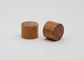 18 / 410 Plastic Screw Caps With Bamboo Covered For Essential Oil Bamboo Screw Cap