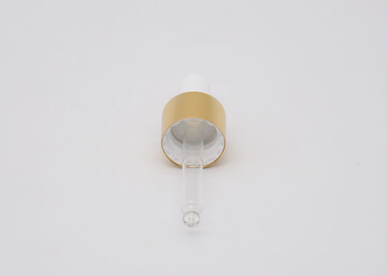 Gold Aluminum Pipette Essential Oil Dropper 18/410