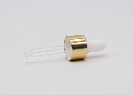 Gold Aluminum Pipette Essential Oil Dropper 18/410