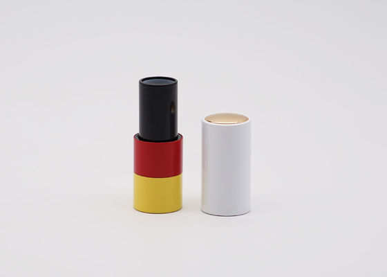 Color Spraying Lipstick Tube 3.5g Magnet Aluminum Lip Balm Tubes