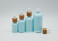 Empty Cosmetic 100ml Mini Dropper Bottles With White Bamboo Dropper Cap