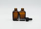 Amber Clear Essential Oil Customized 15ml Glass Dropper Bottles