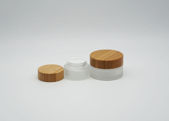 Natural Bamboo Cream 30g Luxury Glass Cosmetic Jars