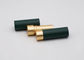 Cylindrical 3.5g Green Color Empty Lipstick Tube Hot Stamping Logo