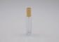 Square Cologne Perfume Tester Bottle With Gold Aluminum Spray Pump