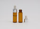 2ml Mini Amber Glass Tincture  Essential Oil Dropper Bottle