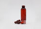 50ml Empty Cylinder Plastic Clear Dark Red Fine Mist Cosmetic Spray Bottle