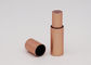 Gold Lip Balm Tubes 3.5g Aluminium Skinny Circle Empty Lipstick Tube
