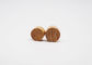 Natural Bamboo Lid Wooden Screw Cap For Cosmetic Packaging Bottle