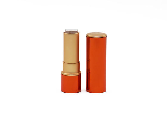 Cylinder 3.8g Magnetic Green Aluminum Empty Lipstick Tube