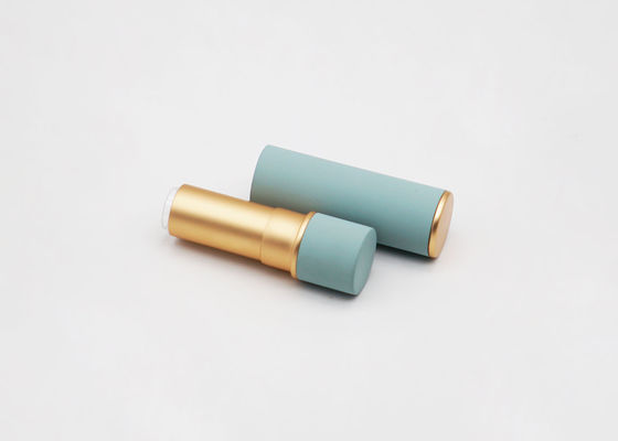 Cylinder 3.8g Magnetic Green Aluminum Empty Lipstick Tube