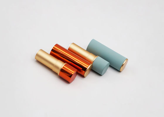 Cylinder 3.8g Magnetic Green Aluminum Empty Lipstick Tube