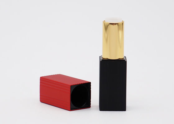 Magnet Cap Square Shaped Rubber Empty Lipstick Tube Case