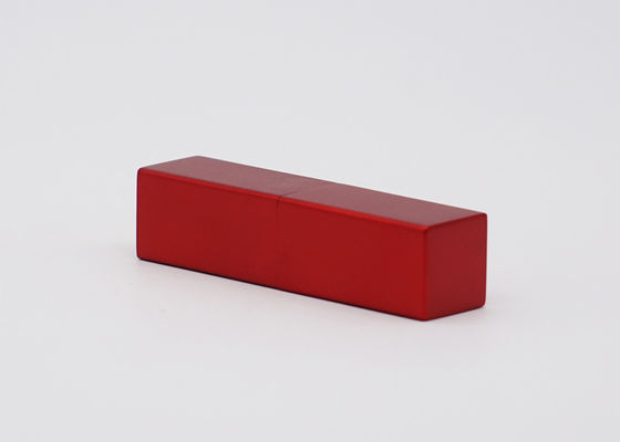 3.5g Cosmetic Aluminum Shiny Red Empty Lipstick Tube