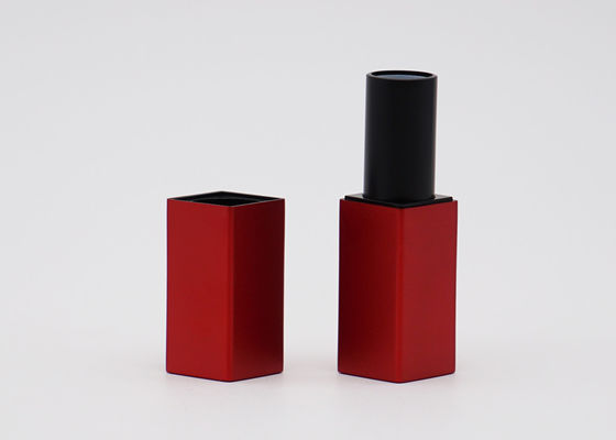 3.5g Cosmetic Aluminum Shiny Red Empty Lipstick Tube