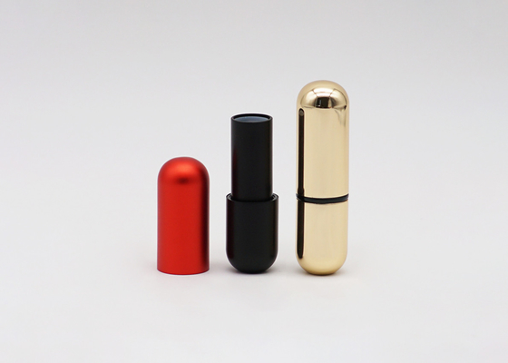 Mixed Color Empty Lipstick Tube , Oval Shaped Lip Balm