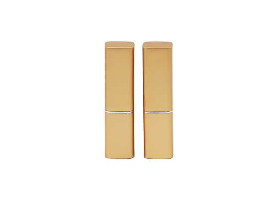 Matte Gold Empty Lip Scrub Containers , Custom Lip Balm Tubes