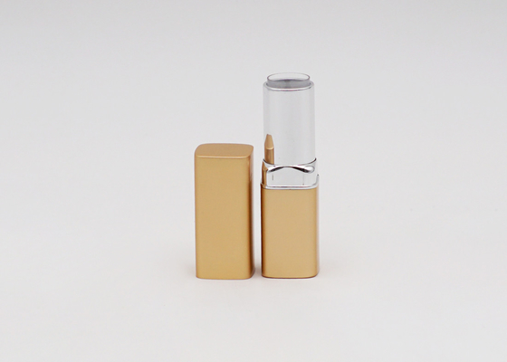 Matte Gold Empty Lip Scrub Containers , Custom Lip Balm Tubes