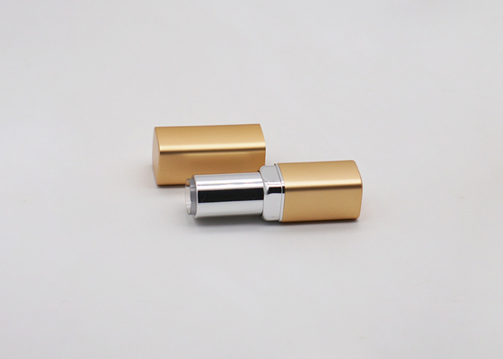 Matte Gold Empty Lip Scrub Containers , Custom Lip Balm Tubes