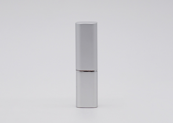 Square Silver Aluminum 3.5g Lipstick Packaging Tube Container