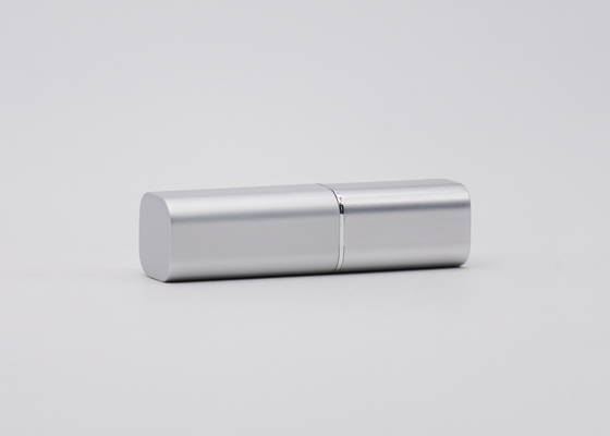 Square Silver Aluminum 3.5g Lipstick Packaging Tube Container