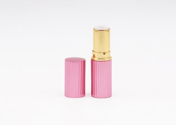 Threaded Pink Aluminum Bulk Packaging Empty Lipstick Tube