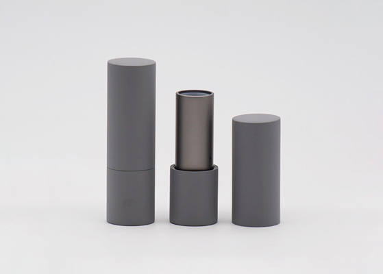 Grey Aluminum Magnet Empty Lipstick Tube Eco Friendly