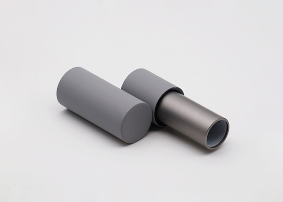 Grey Aluminum Magnet Empty Lipstick Tube Eco Friendly