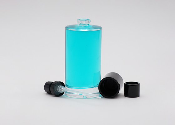 Round Refillable 50ml Cosmetic Packaging Glass Bottle FEA15