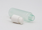 100ml Glass Cosmetic Pump Bottle Flat Shoulder Clear Green Color