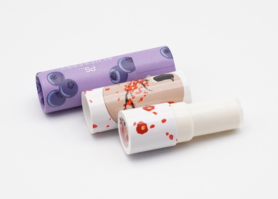 Chinoiserie Pattern 3.8g Compostable Lip Balm Tubes