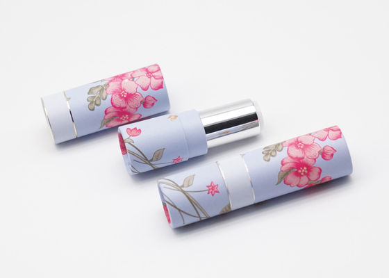 3.5g PP Purple Empty Lipstick Tube Packaging Convenient