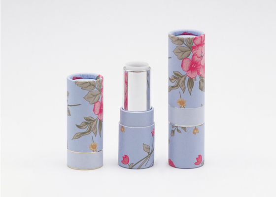 3.5g PP Purple Empty Lipstick Tube Packaging Convenient