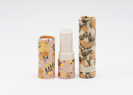 Orange Cosmetic ABS  Lipstick Containers Bulk Biodegradable