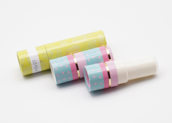 Lemon Color Reusable Lipstick Tube Container Eco Friendly