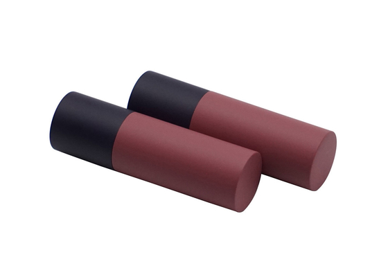 Black Bottom With Dark Brown Case Aluminum Lipstick Tube