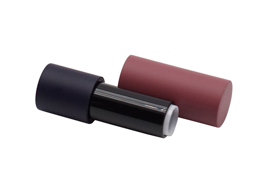 Black Bottom With Dark Brown Case Aluminum Lipstick Tube