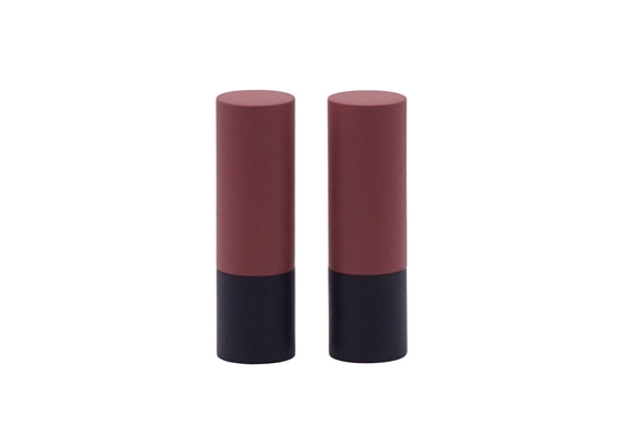Black Bottom With Dark Brown Case Aluminum Lipstick Tube