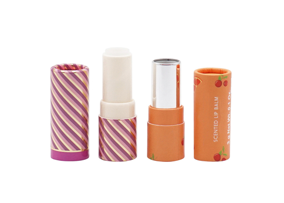 PP ABS Tube Plastic Inner Biodegradable  Paper Lipstick Tubes Color Spraying