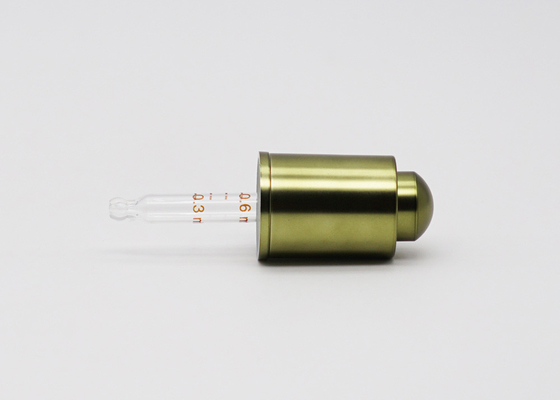 20/410 Aluminum Press Button Dropper For Skin Care