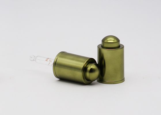 20/410 Aluminum Press Button Dropper For Skin Care