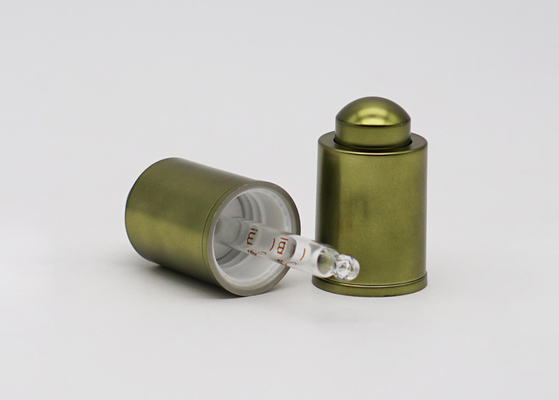 20/410 Aluminum Press Button Dropper For Skin Care