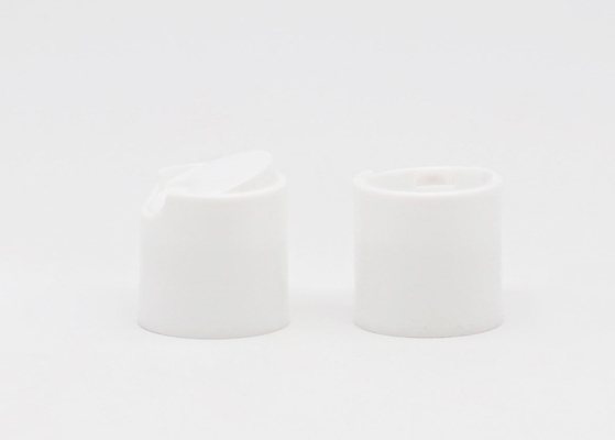 Shampoo Bottle Plastic Dispensing Caps , 18mm Press Disc Top Cap